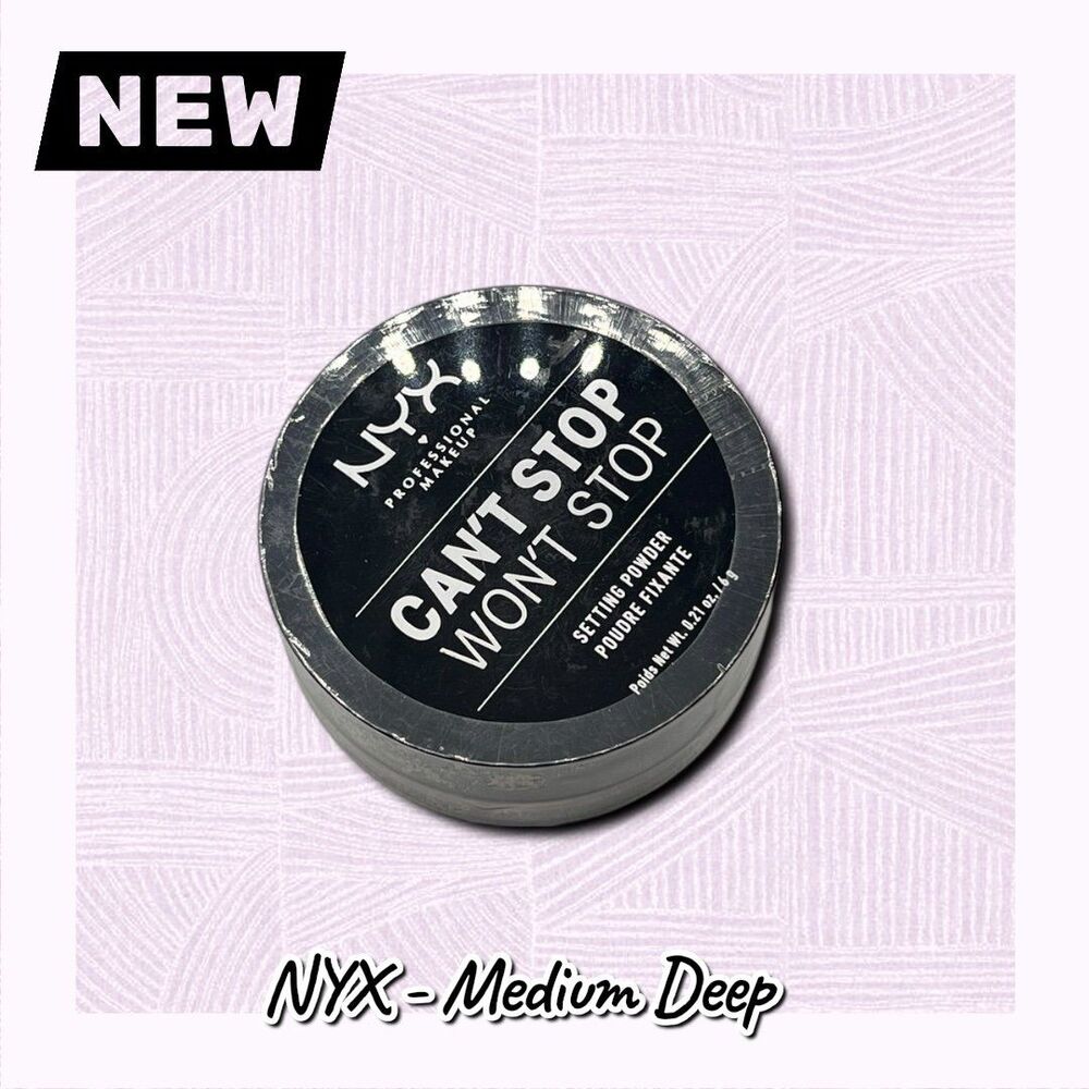 New – NYX Professional Makeup Can’t Stop Won’t Stop Setting Powder | Shade: Medi